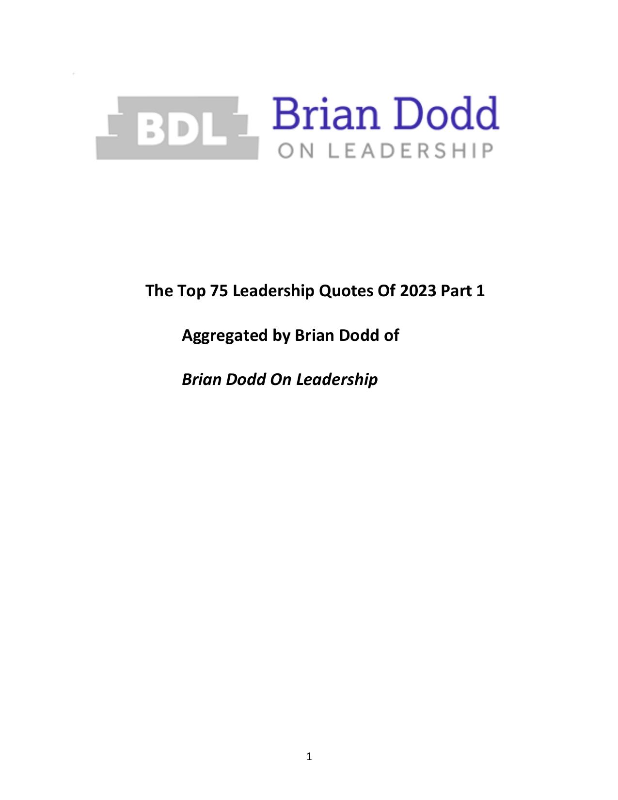 The Top 75 Leadership Quotes Of 2023 Part 1